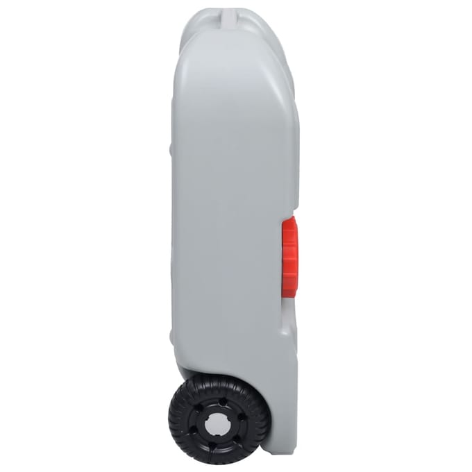 vidaXL - Watertank - op - wielen - 40 - L - grijs