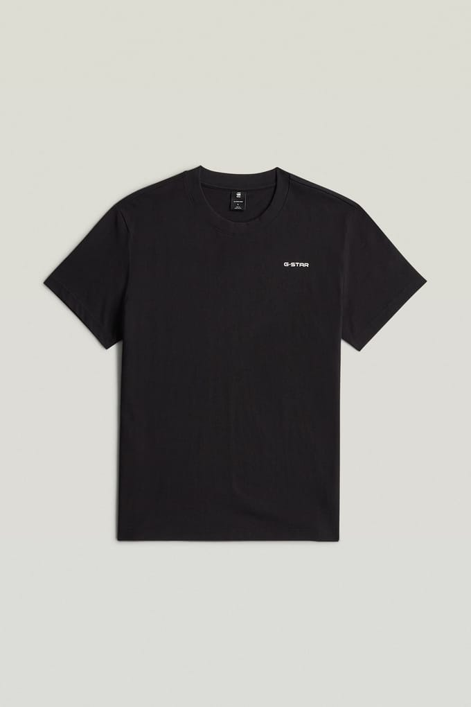 G-Star Chest Logo R T Dk Black Taglia: S | Magliette basic Outlet | Uomo | Nero