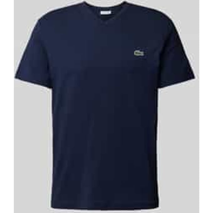 T-shirt met labelstitching, model 'Basic'