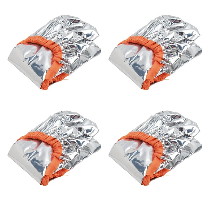 10 pcs Chapeau de traitement pour coloration capillaire Température constante Papier d'aluminium Bonnets de soin profond Argent white