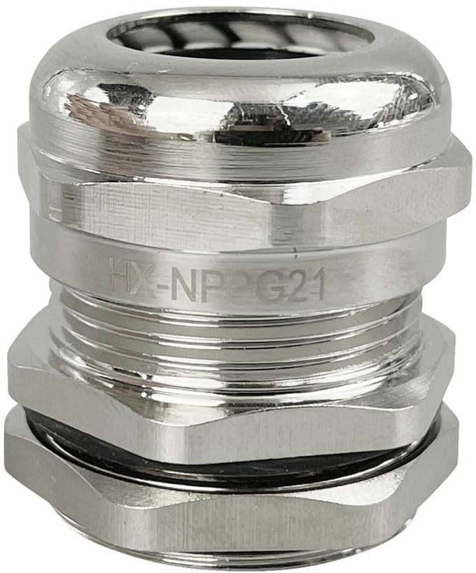 TRU COMPONENTS TC-10302888 Wartel PG21 Messing (vernikkeld) Metaal 1 stuk(s)