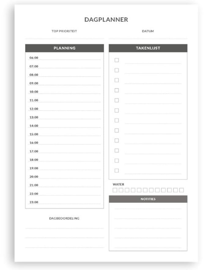 Planbooks - Dagplanner - To Do List - Dagplanner Volwassenen - Organizer - Deskplanner