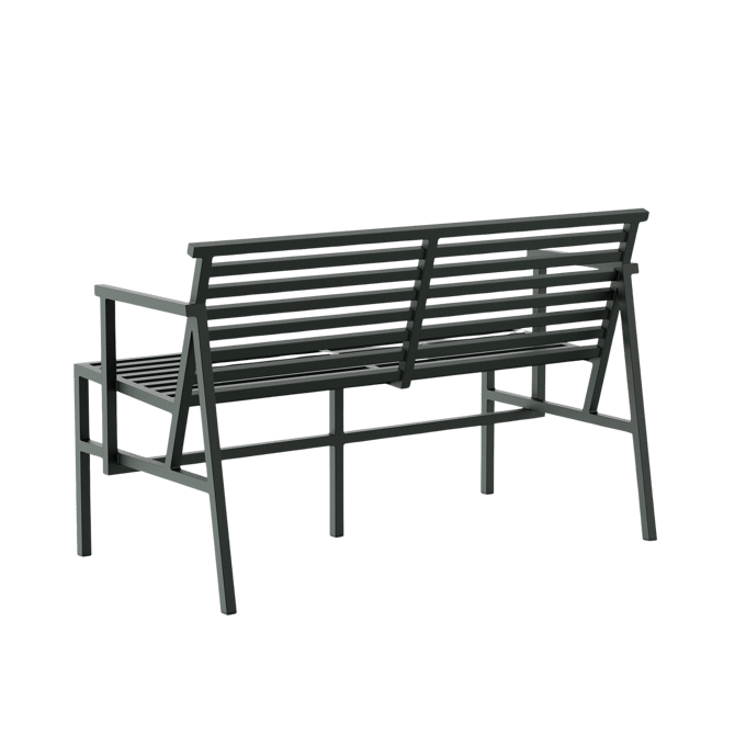 NINE 19 Outdoors Bank met rugleuning - green