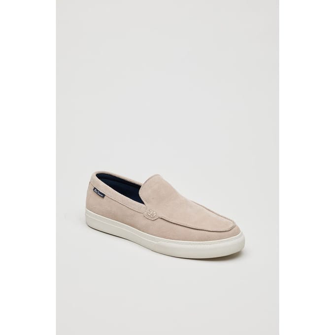 Ben Sherman Almer Suede Heren Stone Instappers