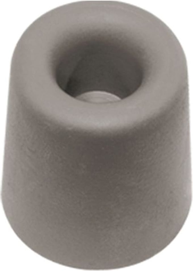 Qlinq Deurbuffer grijs rubber 75x40mm