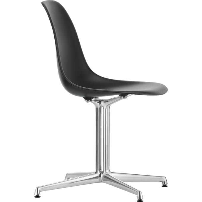 Vitra Eames Plastic Bijzetstoel DSL - diepzwart RE
