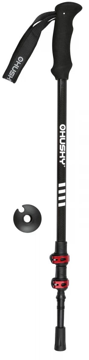 Husky wandelstokken (set) Trekking Siris carbon Flip-lock - Zwart