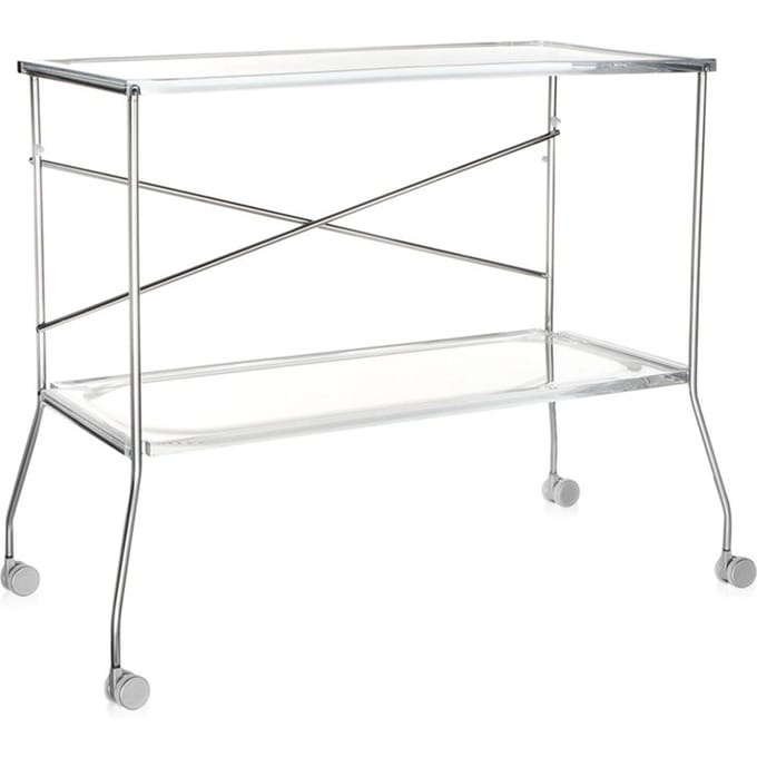 Kartell - Flip trolley - glashelder - transparant