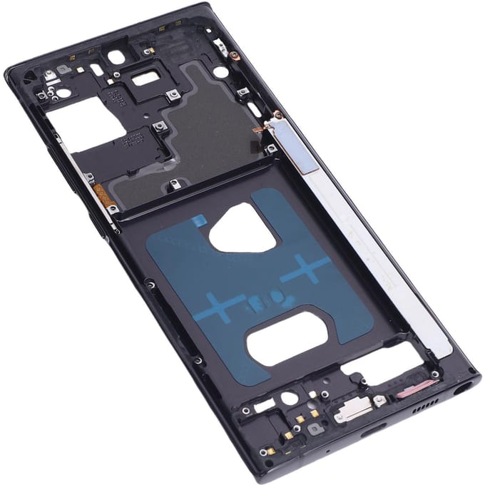 Middenframe Bezel Vervanging voor Galaxy Note 20 Ultra 5G Telefoonbehuizing Metalen Middenframe Bezel gray