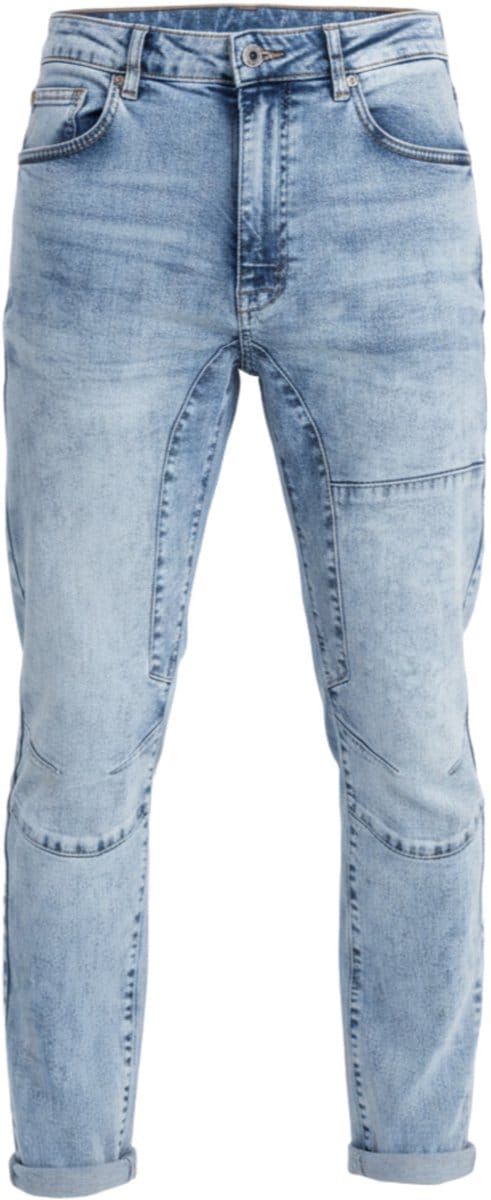 OMBRE Broek - Slim Fit - Katoen - Rits Licht Indigo L