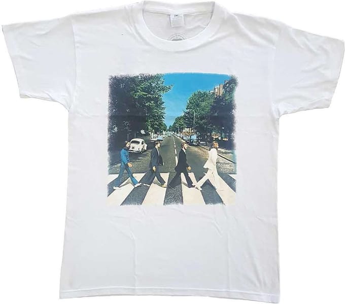 The Beatles - Abbey Road Heren Tshirt - XXL - Wit