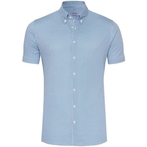 Desoto Overhemd Essential Vichy Check Button-Down Licht Blauw / male