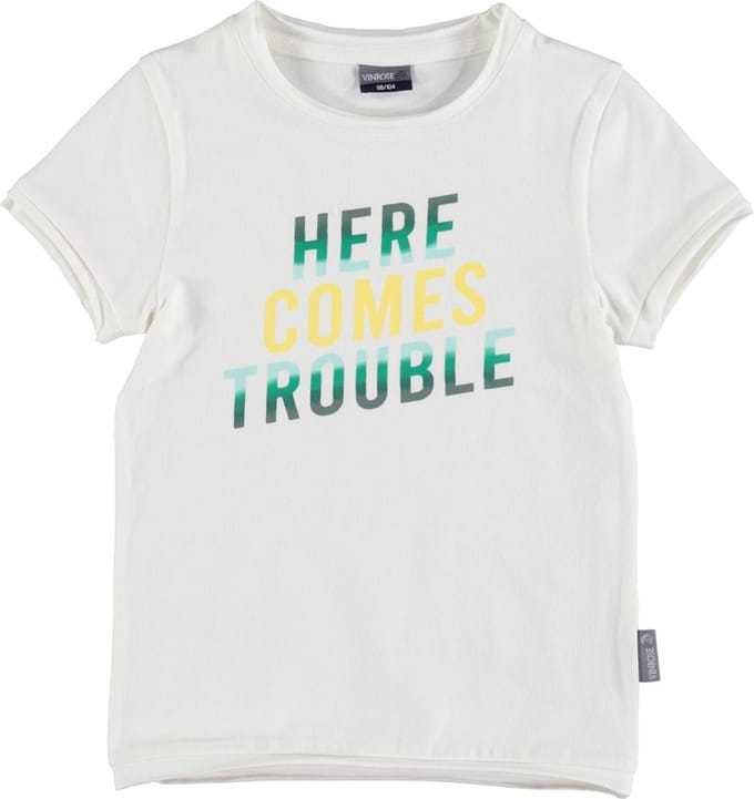 Vinrose jongens t-shirt bright white - maat 110/116
