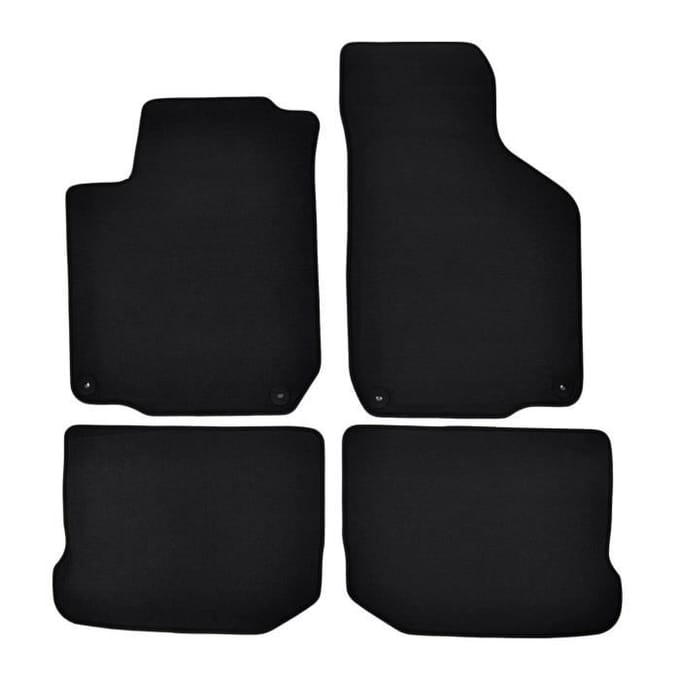 Tapis de sol - VW - Golf 4 - Noir - 4 pièces - Antidérapant et imperméable