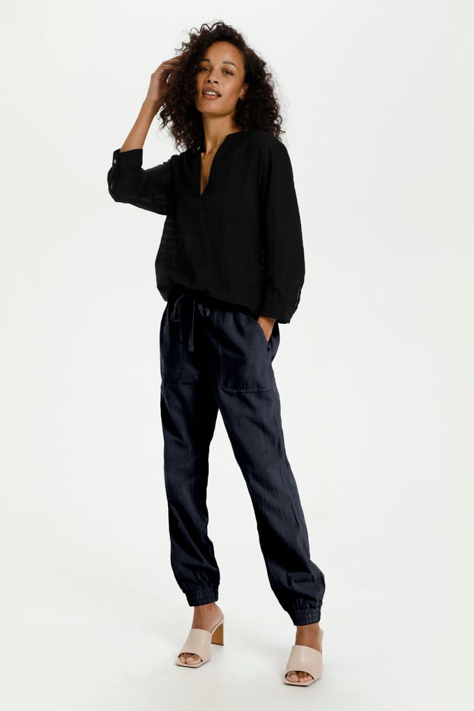 Pants Suiting Relaxed fit Midnight Marine