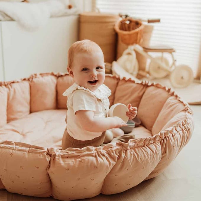 Tummy Time Mat en Cocoon Play&Go Coco - Fleuri