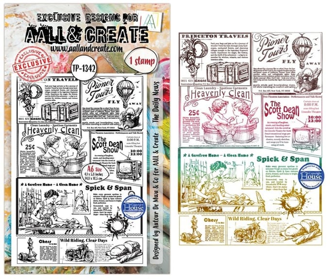 Aall & Create clearstamp A6 - The daily news