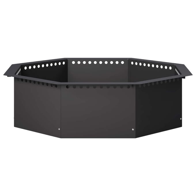vidaXL - Vuurschaal - Ring - Zwart - 90 - x - 90 - x - 25 - cm - Staal