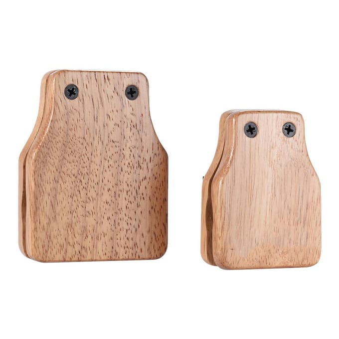 Groot & Medium 2 stuks Cajon Box Drum Begeleidingsaccessoire Castagnetten voor Handpercussie-instrumenten beige