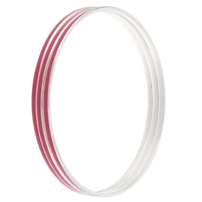 Behave - Set bangles roze - Trendkleur accessoire - 3 delig