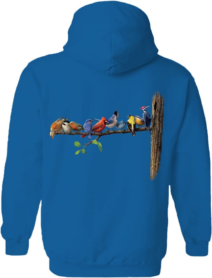 Vogels Birds The Coloured House Hoodie S