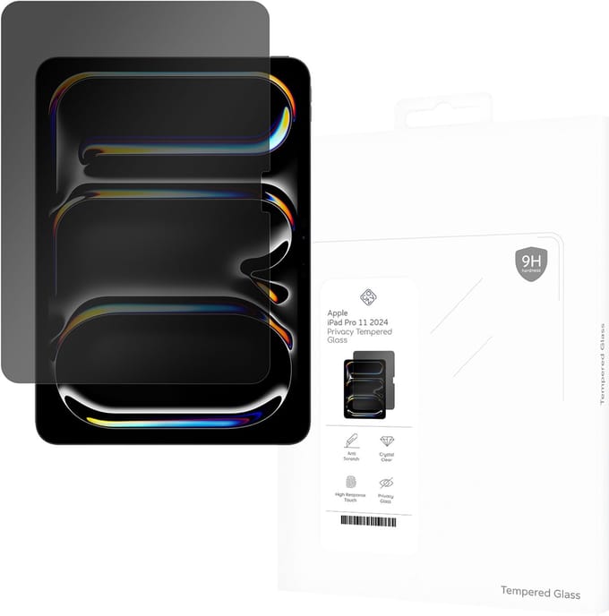 Cazy privacy Screenprotector geschikt voor iPad Pro 11 (2025 / 2024) M5 / M4 - Anti Spy Screenprotector