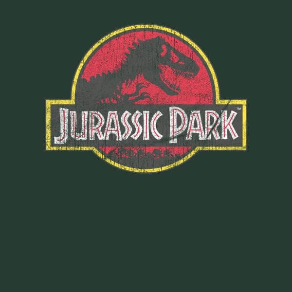Jurassic Park Logo Vintage Women's T-Shirt - Green - M