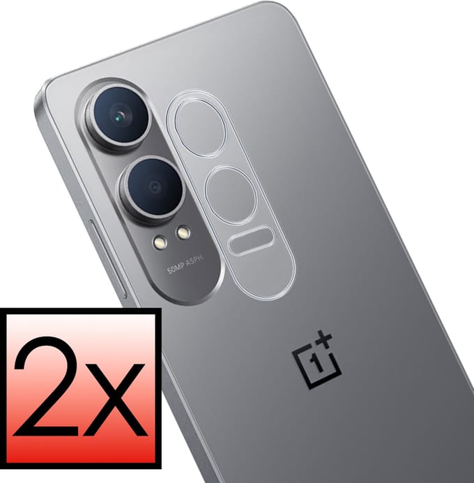 Camera Lens Protector - 2 Stuks - Geschikt voor OnePlus Nord CE 4 Lite - Camera Screenprotector - Beschermglas - Gehard Glas - Tempered Glass - Screen Protector