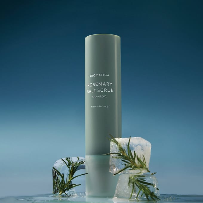 [AROMATICA] Rozemarijn Zout Scrub Shampoo 300g white