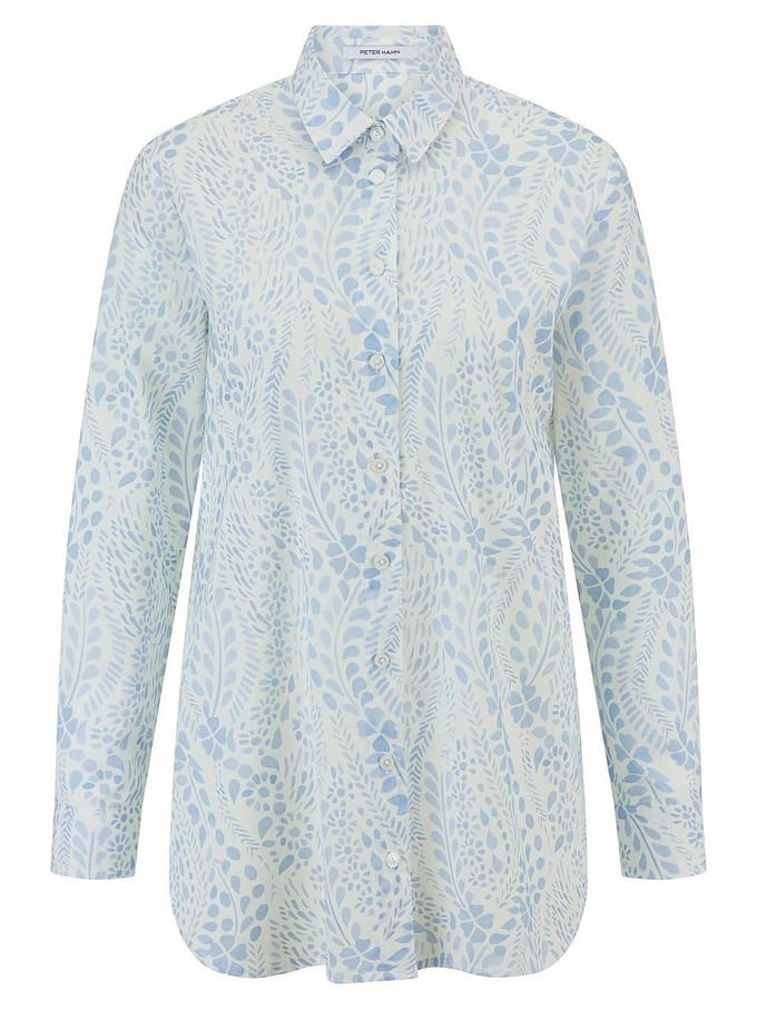 Lange blouse Van Peter Hahn wit