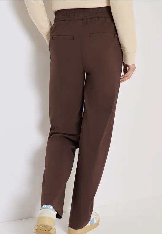 High Waist broek met wijde pijpen in Loose Fit