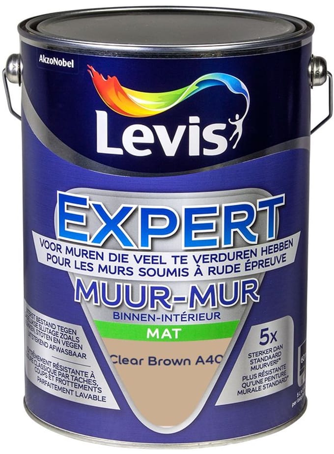 Levis - Expert Muur Binnen Mix - Clear Brown A40 - Mengverf - 5 L