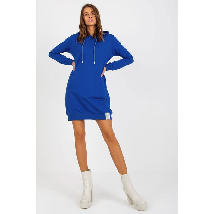 Urban Hooded Ease Dress - Blauw / One Size