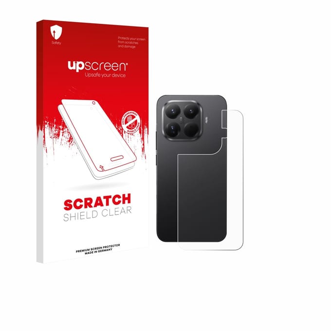 upscreen - Screenprotector voor Xiaomi 15T Pro (Achterkant) - Folie Beschermfolie transparant