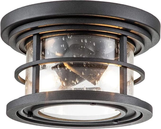 Feiss LED Buitenlamp Lighthouse | 2X E27 Max 40W | IP44 | Dimbaar | Textured Black