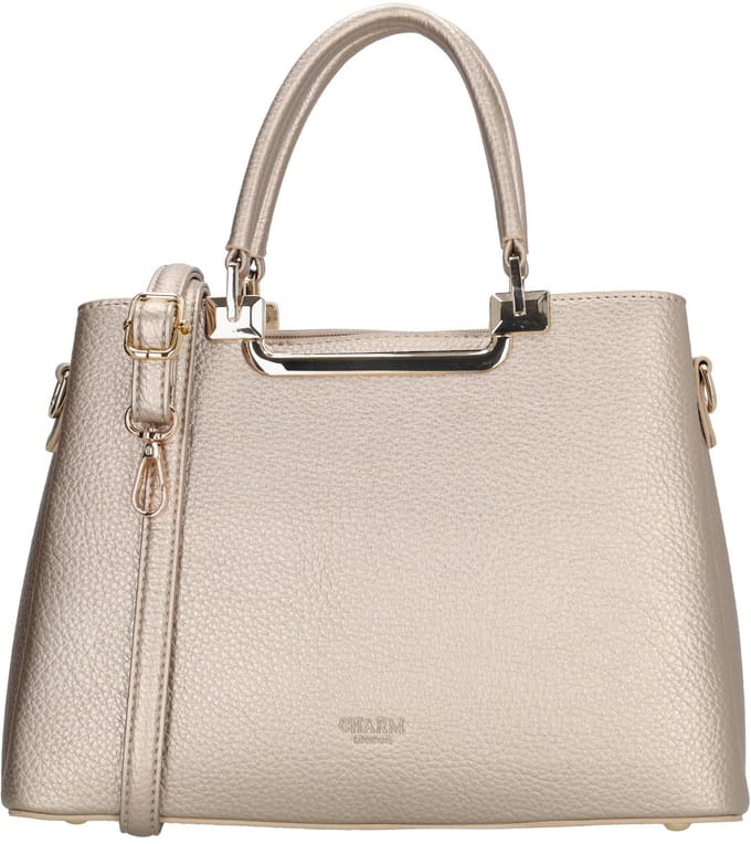 Charm London Lucca Handtas - Schoudertas - Schouderband - Dames - Crossbody - Goud