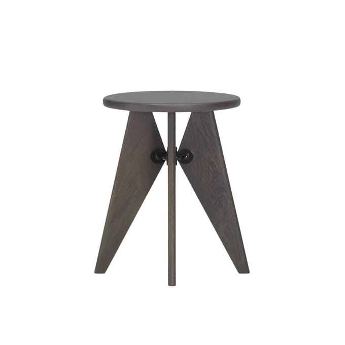 Vitra Tabouret Bois - Eiken donker gebeitst massief