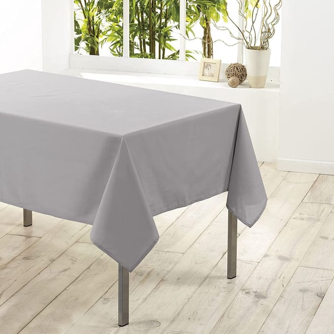 Essentieel Rechthoekig Tafelkleed 140 x 250 cm Vlekbestendig Effen