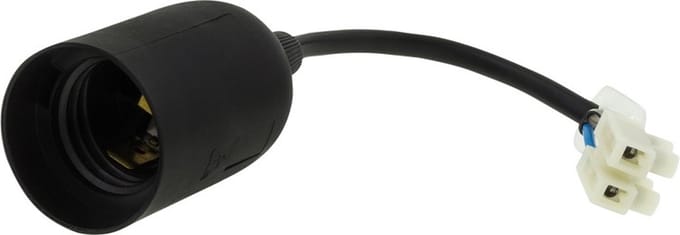 VERHUISLAMPHOUDER E27 ZWART - 2 stuks
