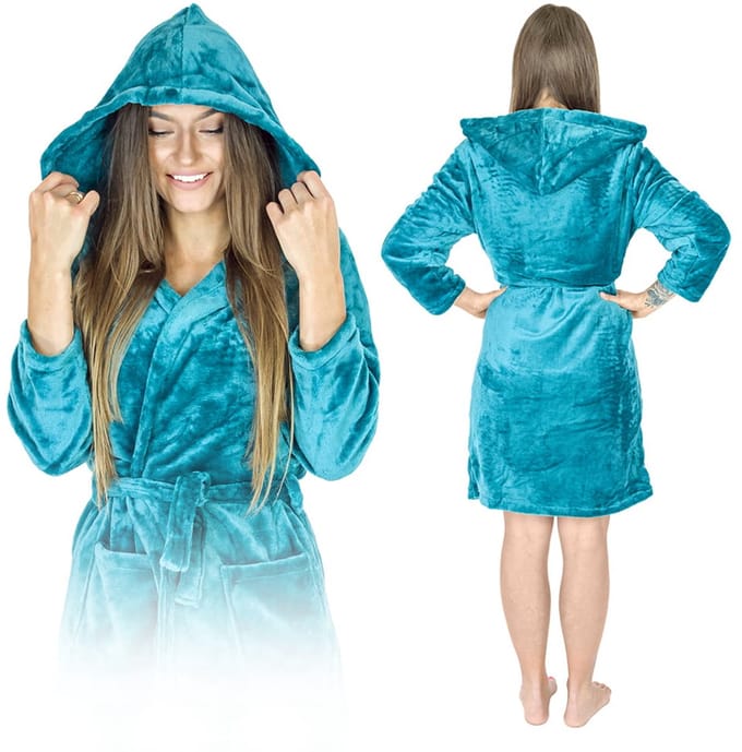 Onesies - Pluszebadjas - Warm - Microvezel - Zeegroen