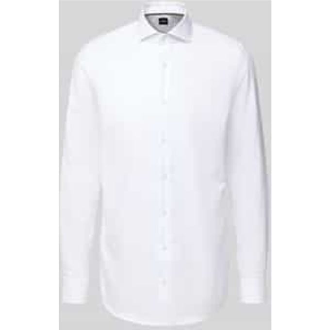 Slim fit zakelijk overhemd met extra lange mouwen