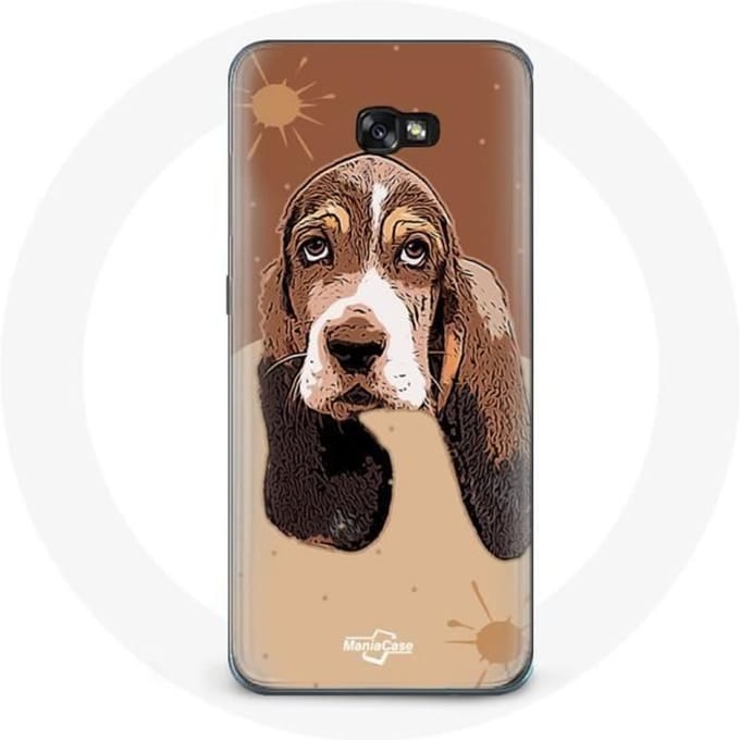 Case voor Samsung Galaxy A8 2016 Basset Hound hondengezicht