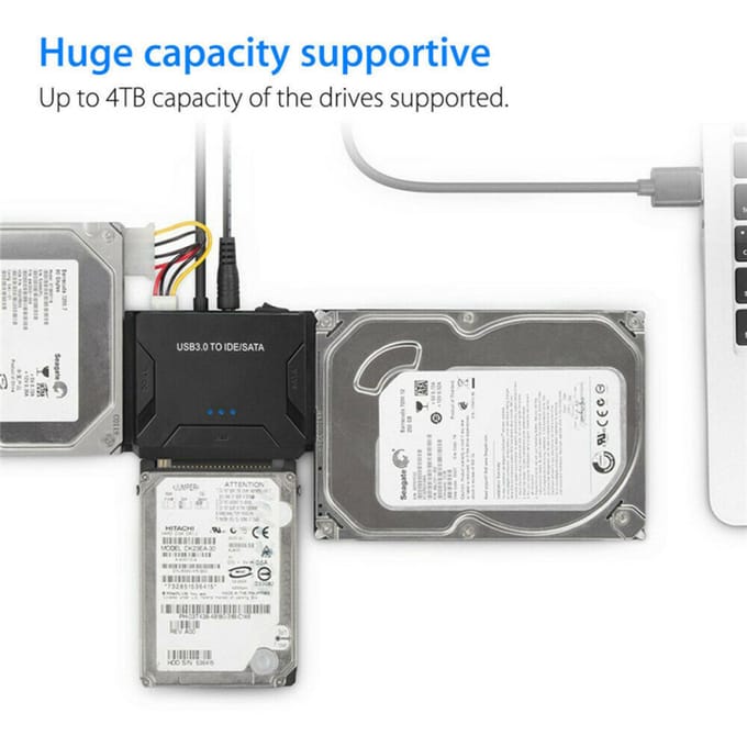 USB 3.0 naar IDE & SATA harde driver converter externe harde schijf adapter kit 2.5  /3.5   kabel EU Plug zwart