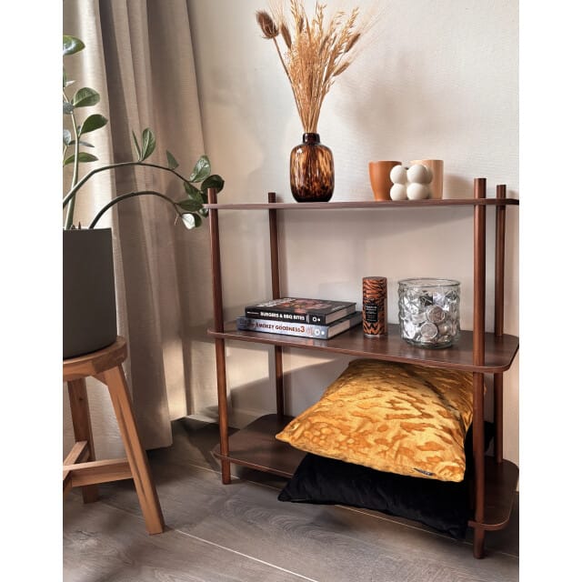 French Velvet Zwart Kussenhoes | Fluweel / Polyester | 45 x 45 cm