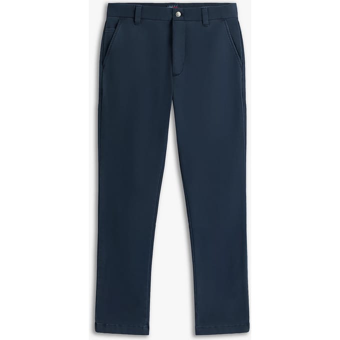 broek chino man donker blauw