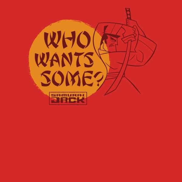 Samurai Jack Who Wants Some Sweatshirt - Red - S