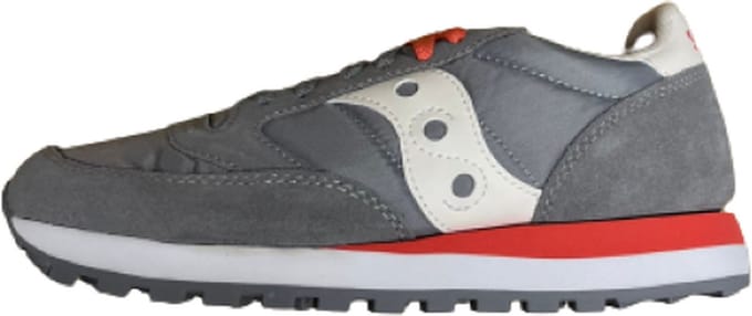 Saucony - Jazz Original - Sneakers - Mannen - Grijs/Wit/Rood - Maat 40