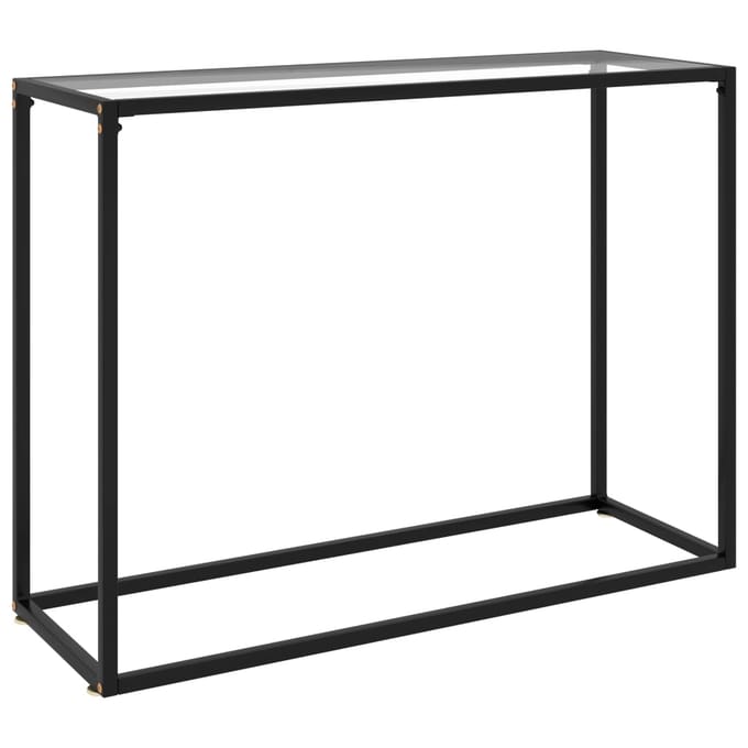 vidaXL - Wandtafel - 100x35x75 - cm - gehard - glas - transparant