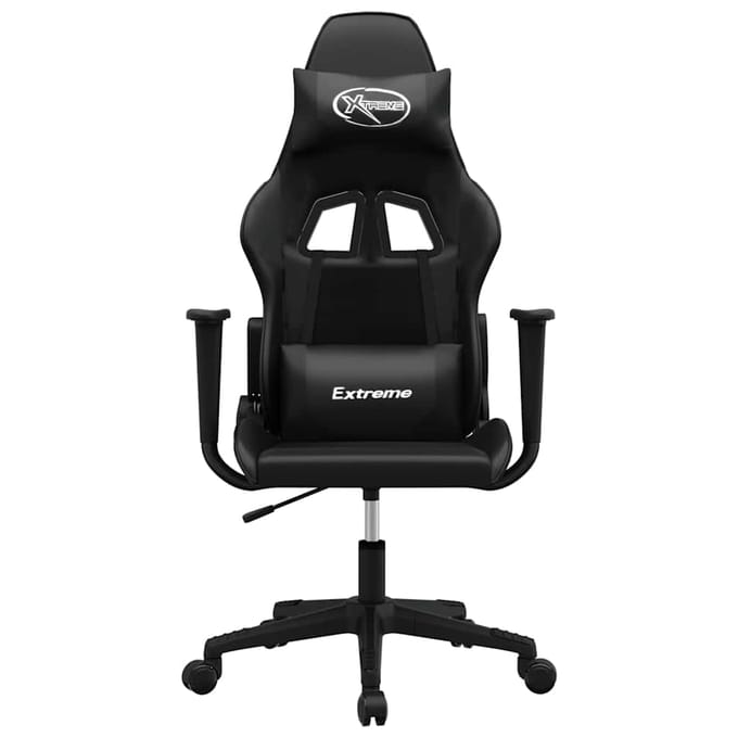 vidaXL - Gamestoel - kunstleer - zwart