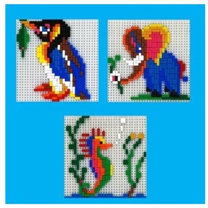 Stick-it Dierentuindieren 3 in 1, 500 steentjes
